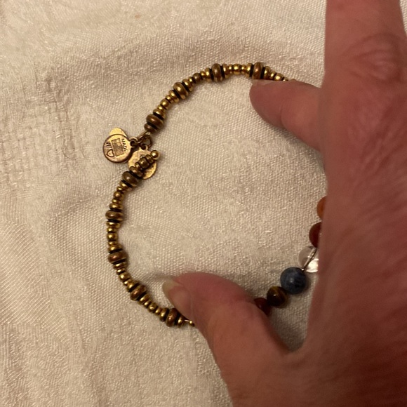 HOST PICK Alex and Ani beaded wrap bracelet. Gold beads w colorful larger ones - Picture 3 of 5